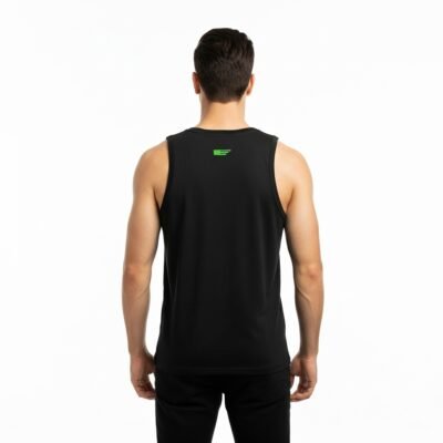 Men’s Tank Top BLK/GRN - Image 2